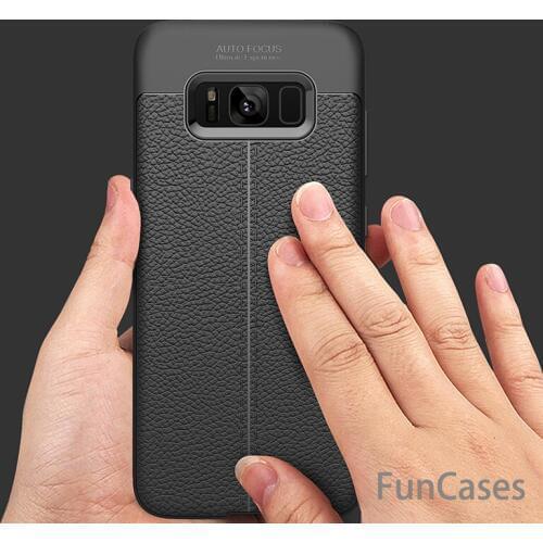 Phone Cases For Samsung Galaxy S8 Case Luxury Shockproof Soft TPU Leather Design Case For Samsung Galaxy S8 Plus Cover sumsung