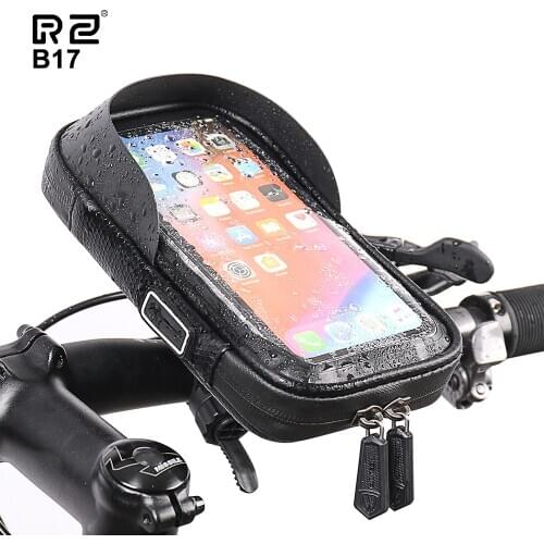 WHEEL UP Cycling Bicycle Bike Head Tube Handlebar Cell Mobile Phone Bag Case Holder Touch Screen Phone Mount Bags Case For 6in