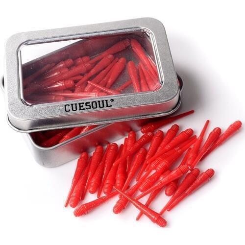 CUESOUL CSSTP007 100 Pieces Red Soft Tip Points For Soft Tip Darts