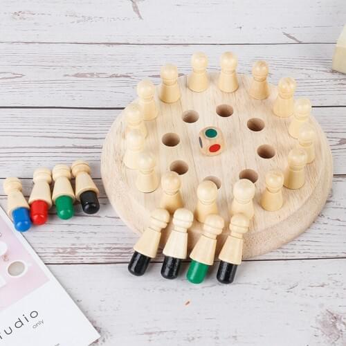 Memory Chess Memory Game Wooden Early Childhood Educational Toys Scacchi Di Memoria Ajedrez De Memoria Board Game Toys