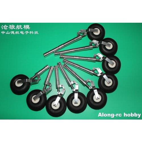 RC Airplane Part 95 105 115 125 135mm Damping Kneeling Landing Gear Worm Shock Tripod Suitable for 3-4kg RC Aircraft EDF Plane