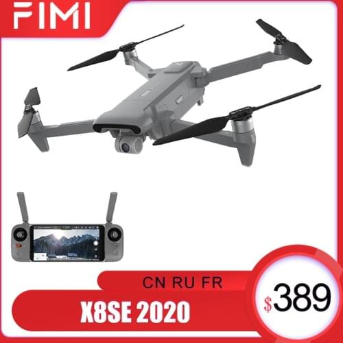 FIMI x8se 2020 Camera Drone 3-Axis Gimbal 4K HD Camera FPV GPS Wifi 35Mins Flight Time 8km Quadcopter Helicopter