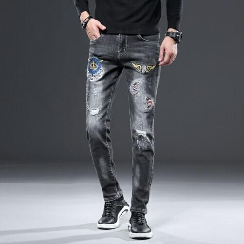 2021 Spring New Fashion Design Ropa Hombre Denim Men Pantalones Hip Hop Skinny Jeans