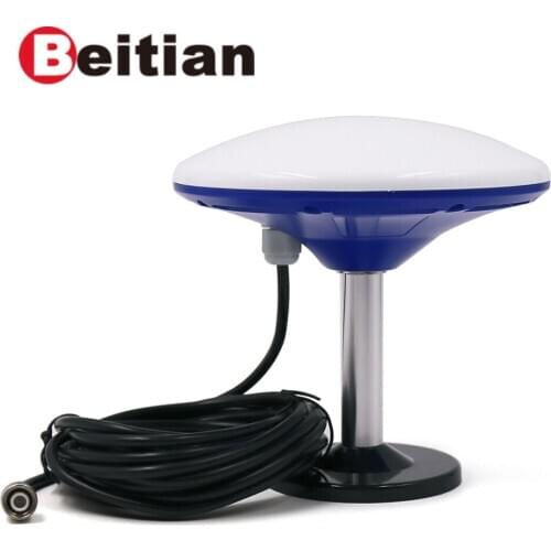 BEITIAN GLONASS BDS GALILEO GPS Antenna, High precision, magnetic mounting, 5m RG58 Cable, TNC-J Connector, BN-905TJ