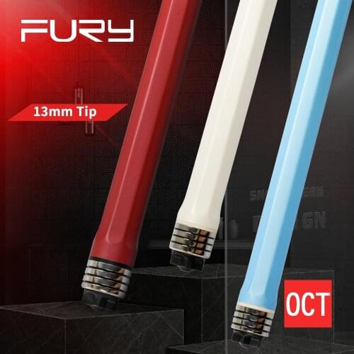 Fury OCT Billiard Pool Cue Stick XTC Ferrule Maple HT Shaft 13mm Tip 147cm Hexagon Design Butt Quick Joint Billar Pool Cue Kit