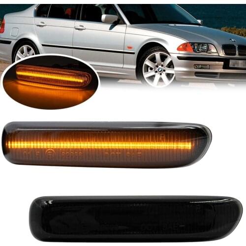 For BMW 3Series E46 2D 4D Pre-LCI Compact 00-04 Amber Led Euro Indicator Turn Signal Assembly Repeater Lamp Side Marker Lights