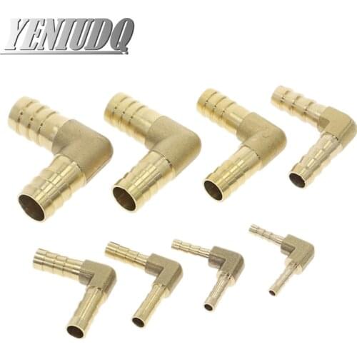 Brass Hose Pipe Fitting Coupling Elbow Equal Reducing Barb 4mm-16mm ID Hose Copper Barbed Coupler Connector Adapter
