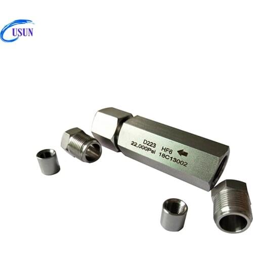 Model: D603 60,000 PSI ultra-high pressure stainless steel ball check valve for fluid equipment