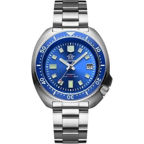 Addies Dive Men Diver Automatic Watches Men Mechanical Watches 1970 Abalone 200m C3 Luminous NH35 Sapphire Crystal Watches Men