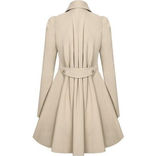 New fashion plus size 5XL women korean style thin coat lady long sleeve slim solid double breasted turn-down collar coat