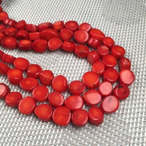 New Natural Coral Beads Irregular Shape Loose Beads Jewelry Making DIY Bracelet Necklace Accessories Exquisite Gift Size 9-10mm