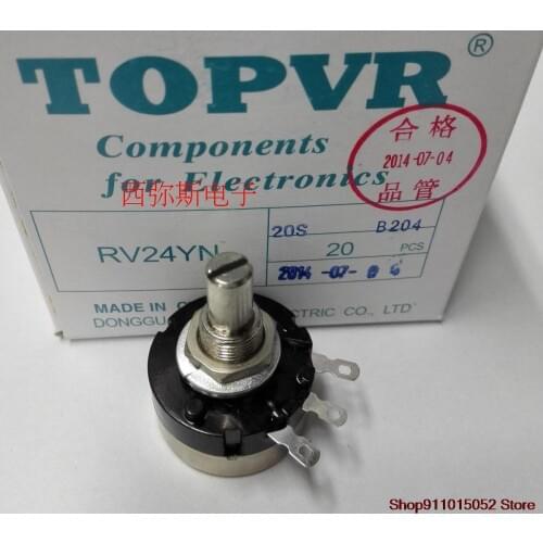 Original TOPVR potentiometer RV24YN20SB204 200 k lap carbon film potentiometer