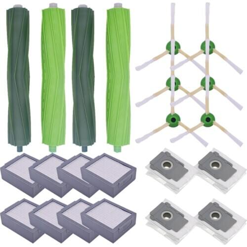 Hepa Filter+Side Brush+Brush Roll+dust bags Replacement for iRobot Roomba i7 E5 E6 I Series Robot Vacuum Cleaner Spare Parts