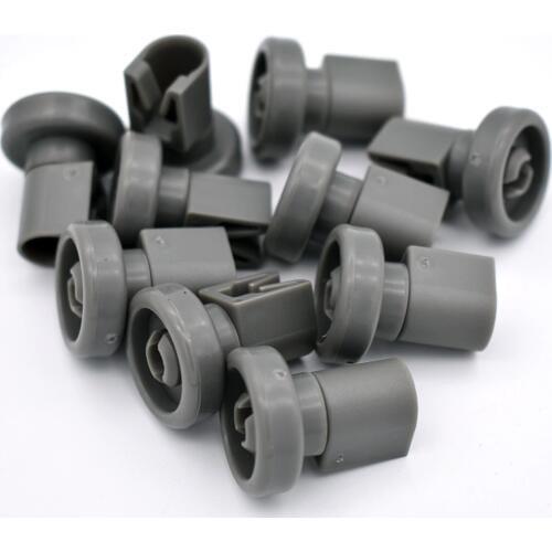 10 x Universal Dishwasher Baskets Content Upper Wheels Compatible For Aeg Favorit, Privileg, Zanussi Dishwasher Spare Parts