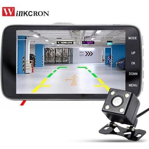 4 inch Car Dash Cam DVR Camera With LDWS ADAS Rear View Front Car Distance Warning HD 1080P Night Vision Automobile Video Camera