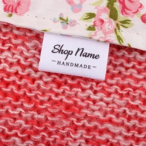 Fabric Tags, Labels, 100% Cotton, Original and Colorfast Designs, sewing label, Customized Name, Business Name (MD2117)