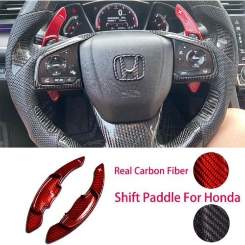 Carbon Fiber Car Steering Wheel Shift Paddle Shifter For Honda 10th Civic Avancier 16-20 Accord 14-20 Inspire 2019 Breeze 2020