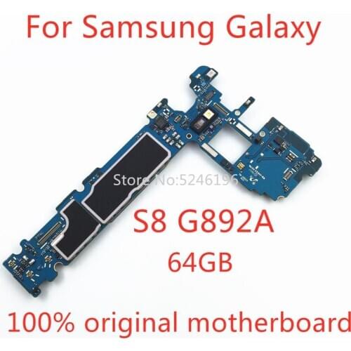 1pcs Apply to For Samsung Galaxy S8 G892A Three defense machine 64GB original unlocked motherboard replacemen