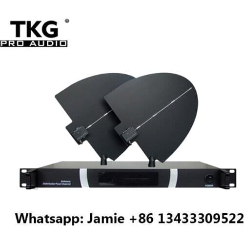 500-950MHz 400 meters dj sound system wireless microphone four channels antenna distributor system