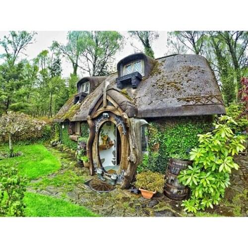 DIY 5D Diamond Painting Full Round Square Resin Mosaic Diamond Embroidery Cross Stitch Kits Art Decor Countryside Catle House