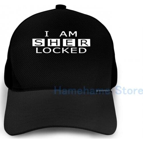 Fashion Sherlocked Basketball Cap men women Graphic print black Unisex adult hat