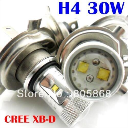 Free Shipping!!! High Power 30W H4 led H7 H11 cree chip led XB-D LED Car Fog Head Driving