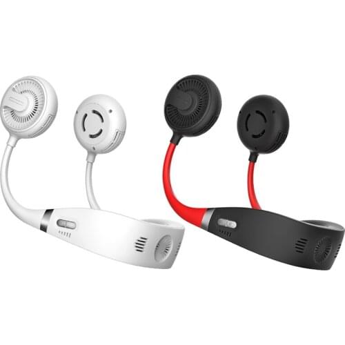 Bladeless Neck Fan, 360° Cooling Hands Free Sports Fan, 3000MAh USB Rechargeable Mini Personal Air Cooler