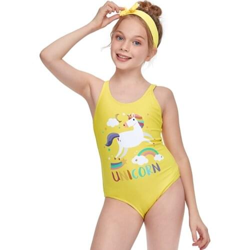 Childrens swimwear girls one-piece swimsuit one-piece swimsuit bathing suit women