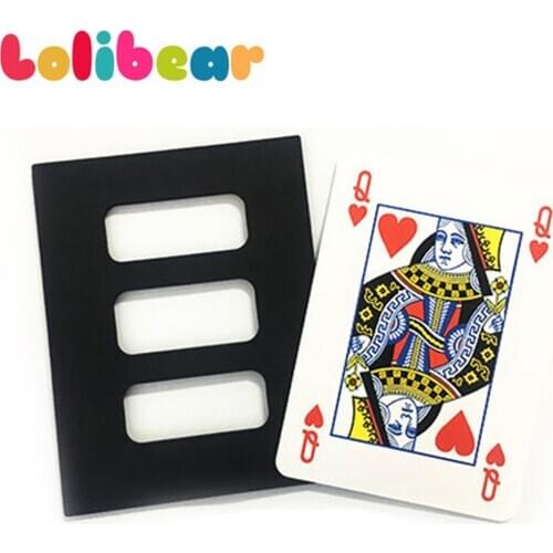 Jumbo Zig Zag Card (size 29 x 22.5cm) Magic Tricks Stage Close Up Cut Poker Restore Magia Gimmick Props Card Appearing Magie