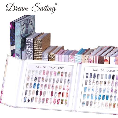 False Nail Color Book Color Display Nail Art Gel Polish Color Card Nail Color Chart Palette Varnish Practice Board Manicure Tool