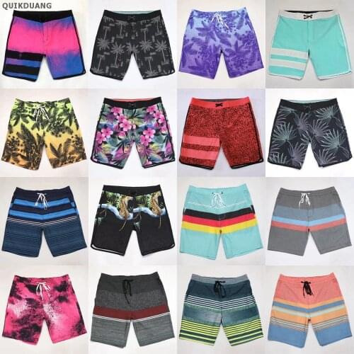 Multi-Styles Beachshorts Male Spandex Boardshorts 4Way Stretch Bermuda Quick-Dry Waterproof Men Casual Shorts Board Shorts 30-36