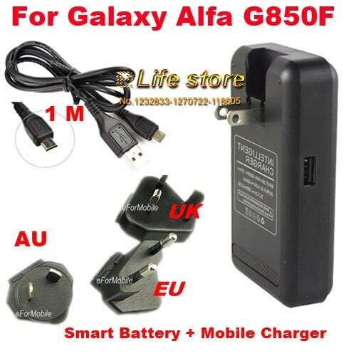 EU/UK/AU USB Desktop Dock Cradle Battery Mobile Phone Charger+USB Cable For Galaxy Alpha G850F,Galaxy Express Prime,Wiko Jerry 3