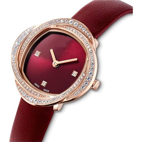 New luxury lovers leather watchband stone - set high-grade ladies watch, gift, exclusive holiday, free shipping