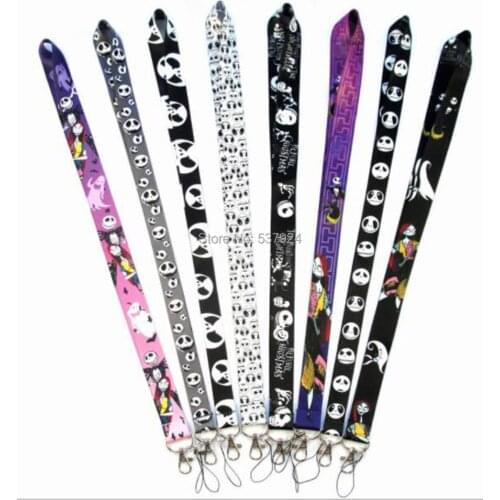 New 20Pcs Nightmare Before Christmas JACK Key ID Card Cell Phone Neck Strap Lanyard W