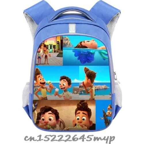 Backpack New movie Luca School Bags For Teenagers Fashion Canvas Backpack Laptop Bag New Travel Casual Rucksack