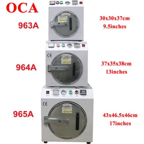OCA Bubble Defoaming Machine 9.5 13 17 Inches Removes Bubble Auto Air-lock for iPhone Samsung Flat Edge LCD Screen Repairing