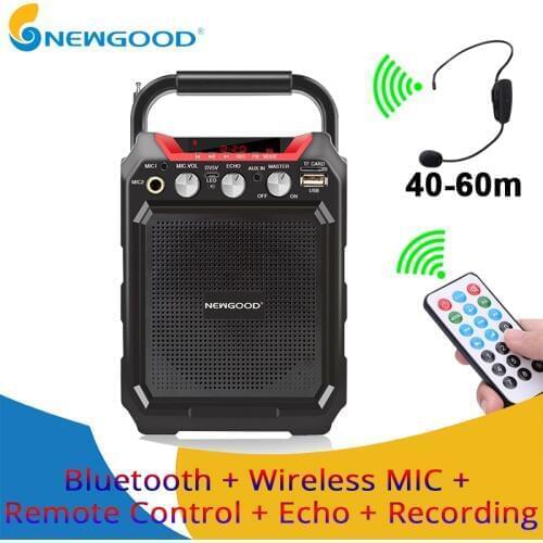 Portable bluetooth speaker wireless remote control 3D stereo sound system outdoor Music speakers support AUX FM TF Microphone