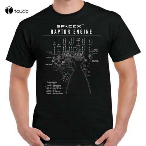 Spacex Raptor Engine Blueprint Shirt
