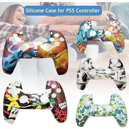 For PS5 Controller Silicone Case Gamepad Protective Cover For Playstation 5 Handle Joystick Anti-slip Protector Game Accessories