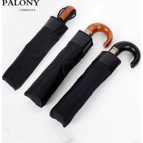 PALONY Wind Resistant Folding Automatic Umbrella Rain Women Auto Luxury Big Windproof Umbrellas Rain For Men 10K Paras
