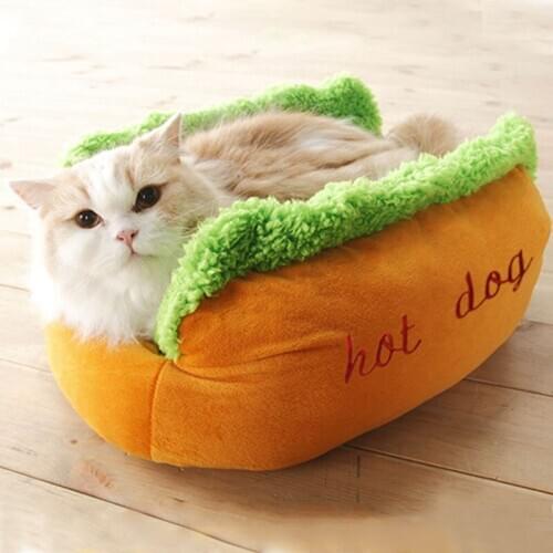 Dog Cat Kennel Hot Dog Bed Pet Winter Beds Fashion Sofa Cushion Supplies Warm Dog House Pet Sleeping Bag Cozy Puppy Nest Kennel
