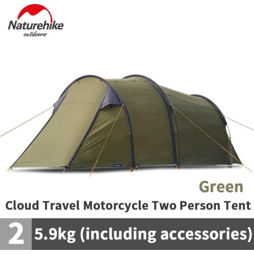 Naturehike Cloud Tourer Ultralight Travel Motorcycle Double Resident Tent Outdoor Selfdriving Rainproof Windproof Camping 2 Tent
