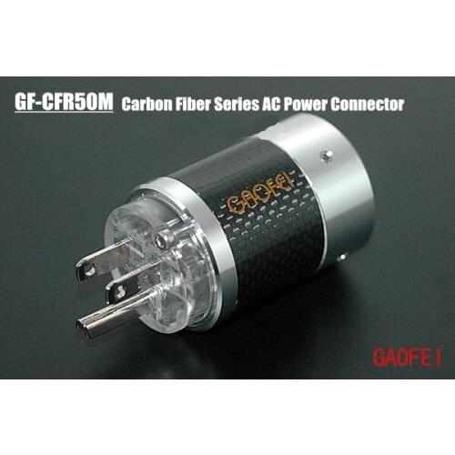 GAOFEI HIFI audio amplifier carbon fiber copper plated American standard power plug (1 set)
