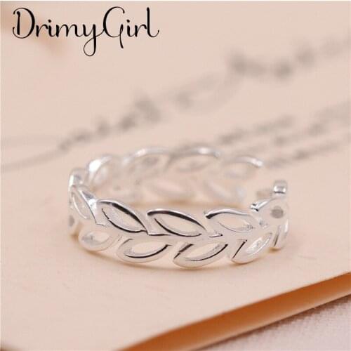 Exaggerated Handmade Leaf Rings Finger Jewelry For Women Retro Gothic Punk Creativity Jewelry 2021