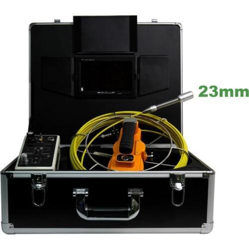 Video Inspection Camera Industrial Endoscope Camera 23mm Camera 2200mah Battery Monitor DVR 20meter Hard Cable Snake Borescope