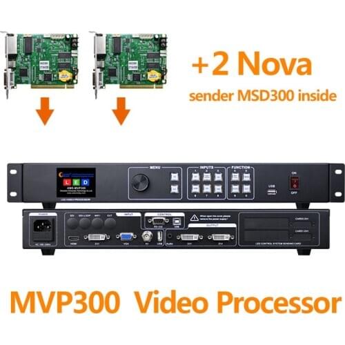 USB video processor similar novastar VX2U with 2 nova msd300 sending card for led matrix display led wall price