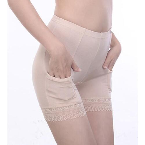2020 Boxer femme Women Soft Cotton Lace Seamless Safety Short Pants Summer Under Skirt Shorts Modal With Pockets Short Tights