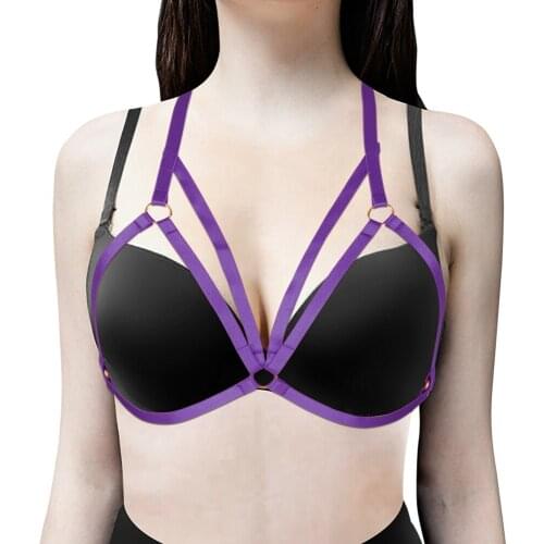 Harness Fashion Harajuku Women Goth Sword Belt Body Cage Bra Bdsm Rave Wear Womens Underwear Erotic Lingerie Sexy Stocking Belt