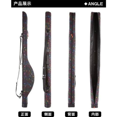 1.25Meter Colorful Big belly sea fishing rod bag Pu hard Fishing tackle bag Waterproof fishing reel bag