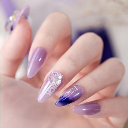 50pcs/bag 3D Aurora Transparent AB Flowers Nail Art Charms Crystal Clear Jewelry Nail Decorations For Manicuring